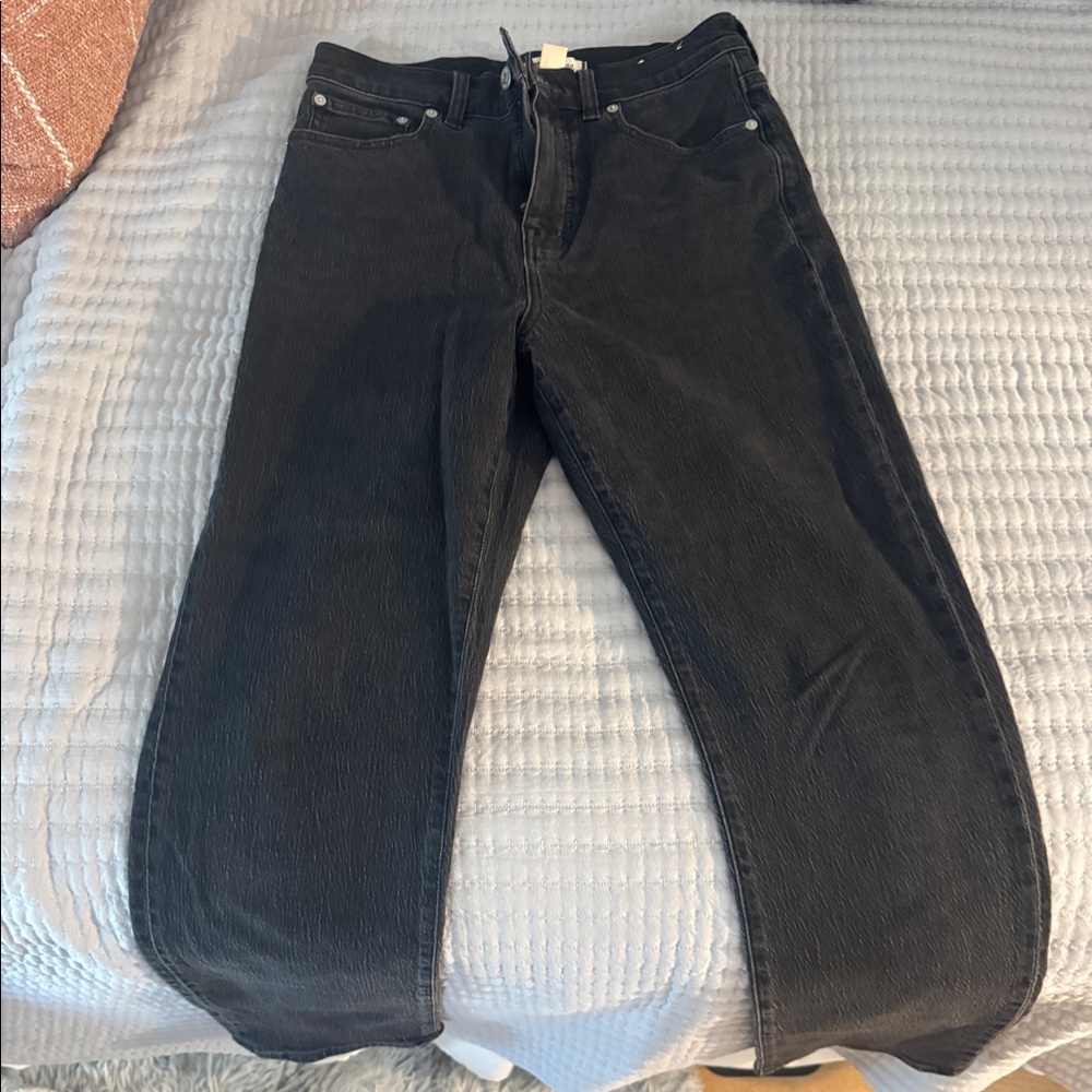 NWT madewell 90s straight black jeans
